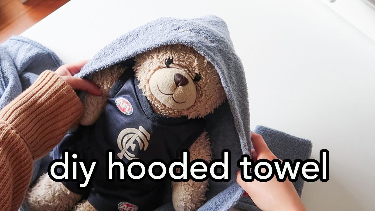 Easy Hooded Towel Sewing Tutorial - Beginner friendly DIY gift for baby and kids!