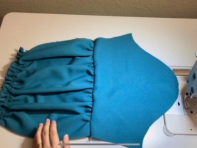 Easy Way to Sew Ruffle and Elastic Sleeves | Sewing Tutorial | DIY
