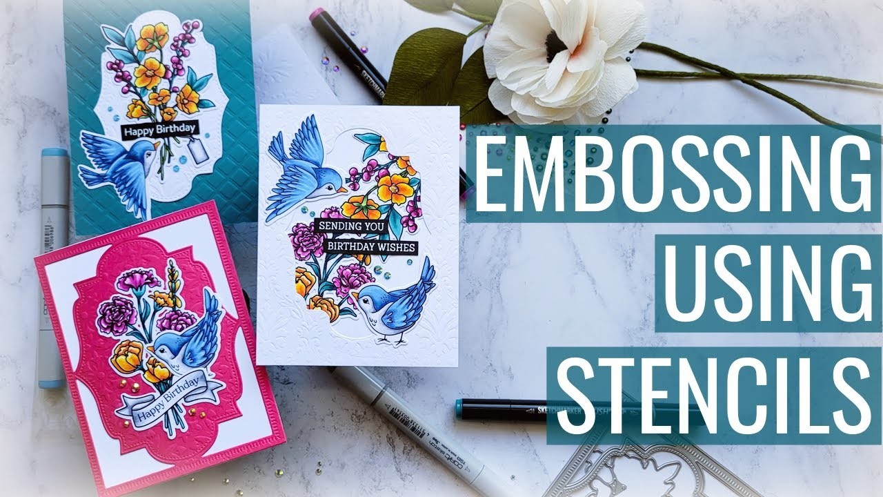 Embossing with Stencils: Don't Let Someone Steal Your Joy