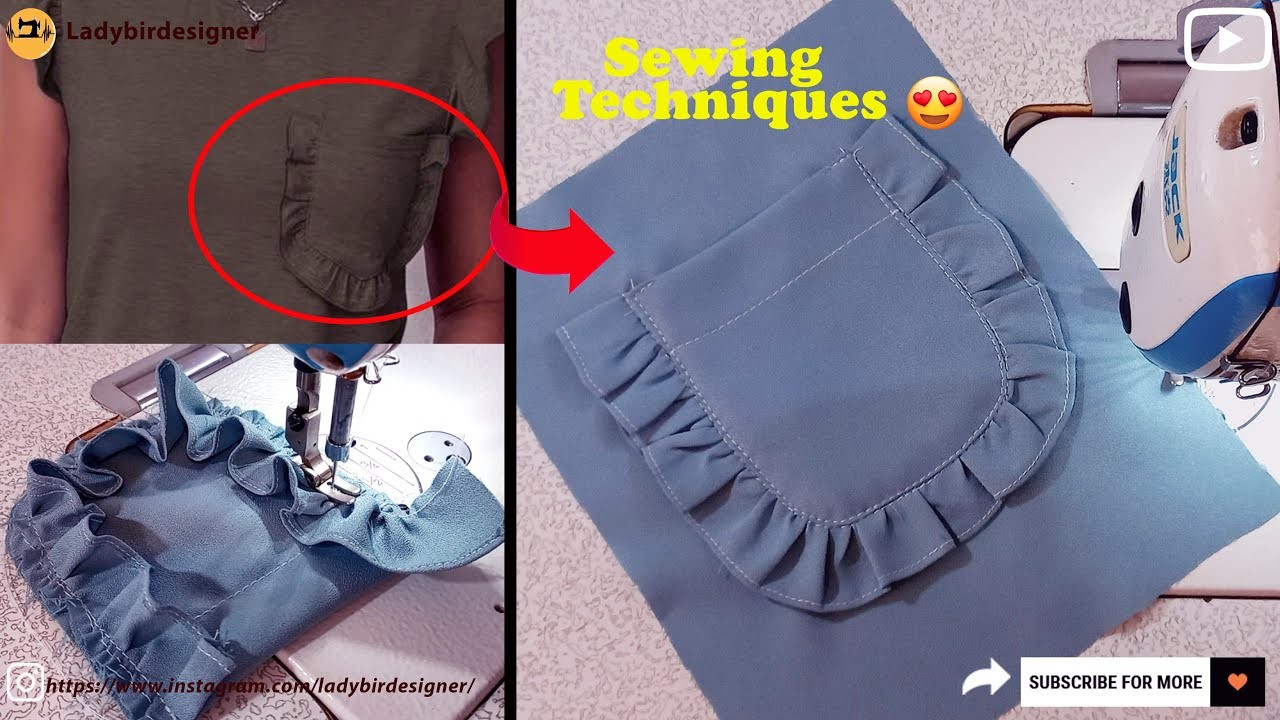 For the first time you will see it ????Sewing Tips and Tricks ✅️How To Sew A Beautiful Firll Pocket