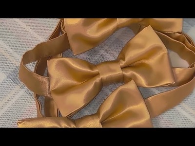 How easy to sew Adjustable Bow tie tutorial, with PDF pattern
