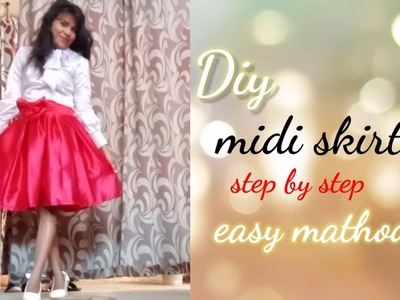 How to make boxpled skirt? cutting &stichnig #skirt #sew #cutting #sew#diy #valentineday #Red skirt