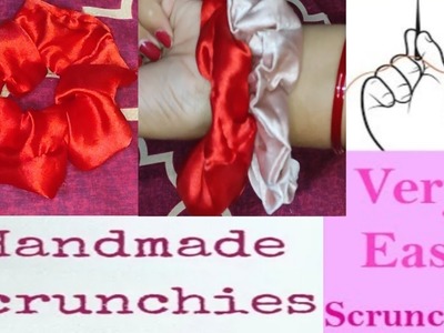 How to make handmade scrunchies tutorial | |hand sewing | #scrunchie #diyhandmadeaccessories