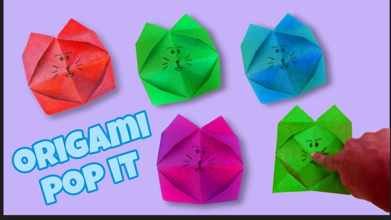 HOW TO MAKE PAPER POP IT [ORIGAMI POP IT]