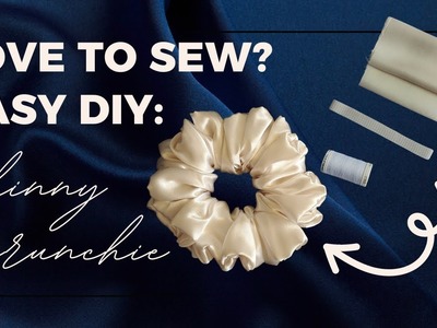 How To Make Skinny Scrunchie.Sew Easy DIY