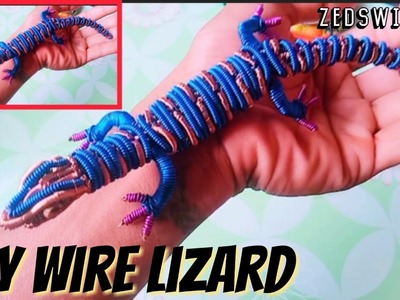 How to Make Wire Lizard?. Wire Art Lizard. Zed's Wire Art