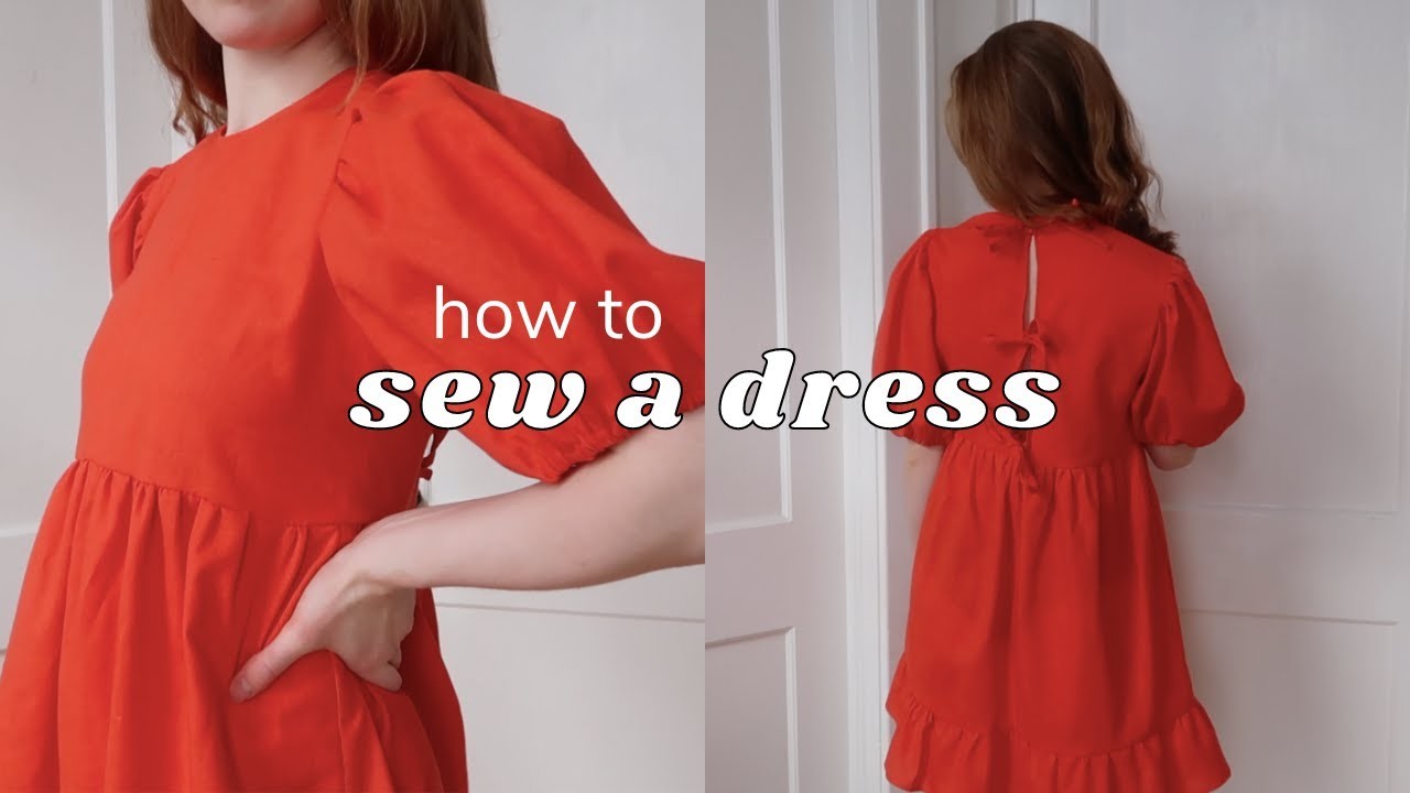 How to sew a DRESS (make your own pattern + detailed tutorial)