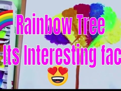 ????????Learn To Art a Beautiful Rainbow Tree & Its Interesting Facts????❤️! #facts #acrylic #art #rainbow