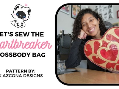 Let's sew the Heartbreaker Crossbody Bag! | K.Azcona Designs | Valentine's Day Marathon