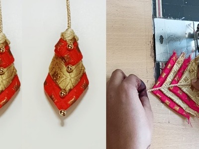 Making fabric latkan for blouse, latkan making at home| blouse flower design| sewing tutorial