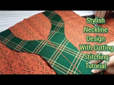 New & Easy Neck Design 2023.Neckline Design With Cutting Stitching Tutorial