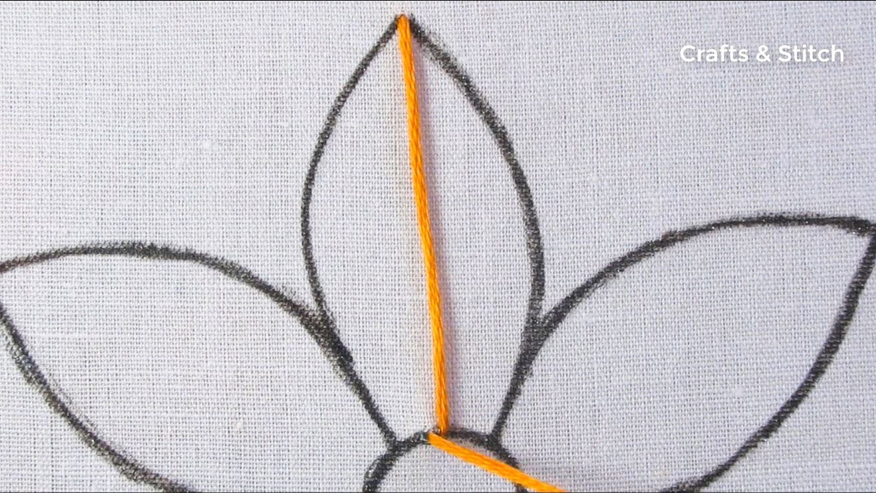 New hand embroidery amazing flower design butterfly stitch flower embroidery needle work tutorial