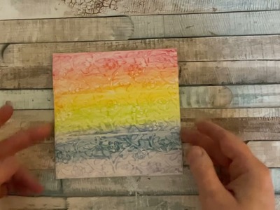 PAPERCRAFT SOCIETY BOX 41 - Making a floral rainbow card #papercraftsociety