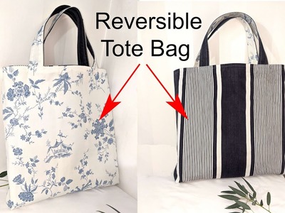 Reversible bag tutorial - Learn New Skills Step by Step How to make this fabulous Tote Shopping Bag