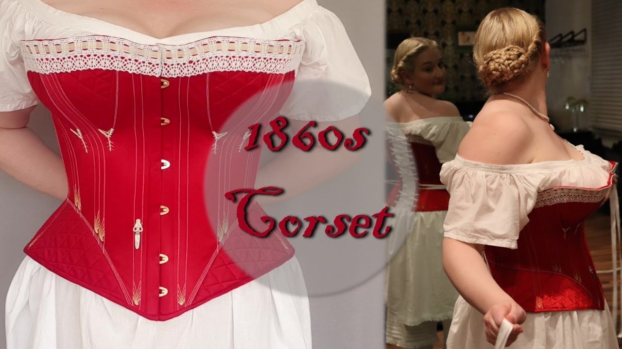 Sewing My Redthreaded 1860s Gored Corset