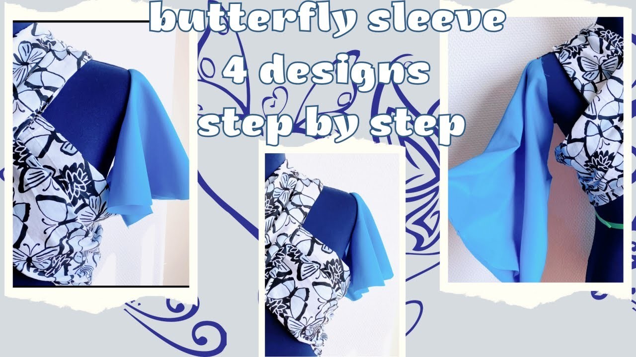 Sewing Tutorial  How to Make 4 Types of Butterfly Sleeves!