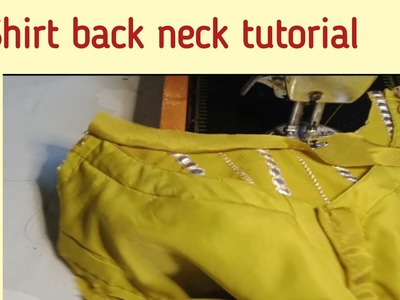 Shirt back neck tutorial ( Kinza Stitching)