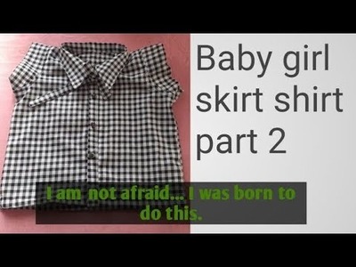 Skirt shirt cutting and stitching  part 2.Baby skirt shirt stitching tutorial by craft sui