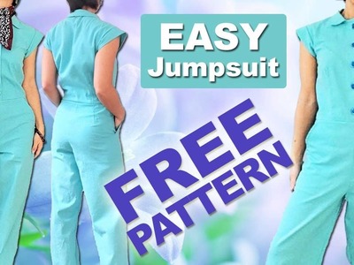 Sloan Jumpsuit by Fabrics-Store.com. Full Tutorial