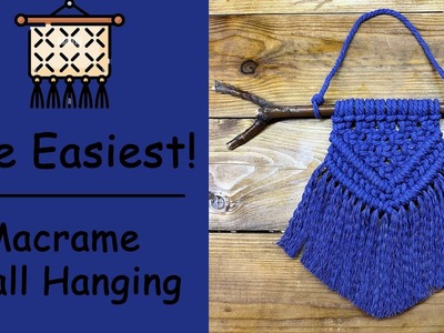 The Easiest Macrame Wall Hanging????|Easy Macrame for Beginners????|Macrame Wall Hanging Tutorial????|Macrame