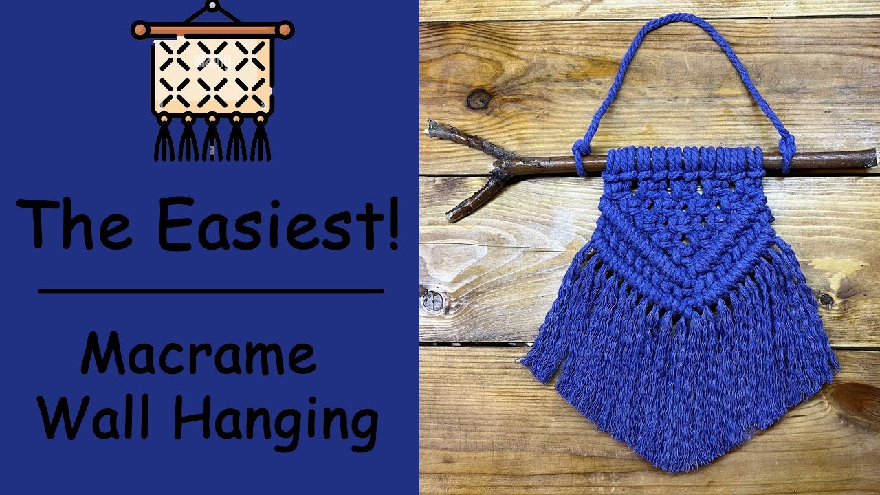 The Easiest Macrame Wall Hanging????|Easy Macrame for Beginners????|Macrame Wall Hanging Tutorial????|Macrame