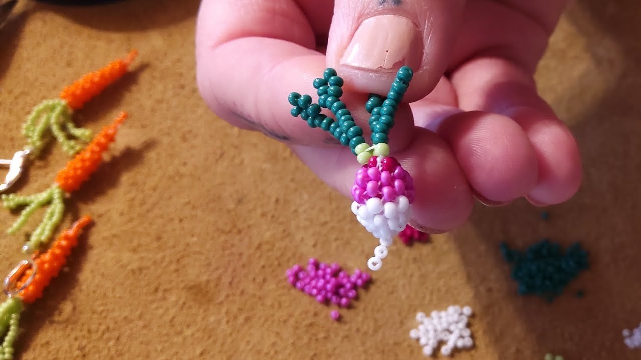 Tutorial for my Miyuki seed bead radishes!