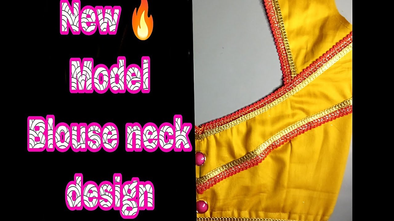 Tutorial:- ???? How to make New ।।  Model blouse back neck design ।। cutting and stitching