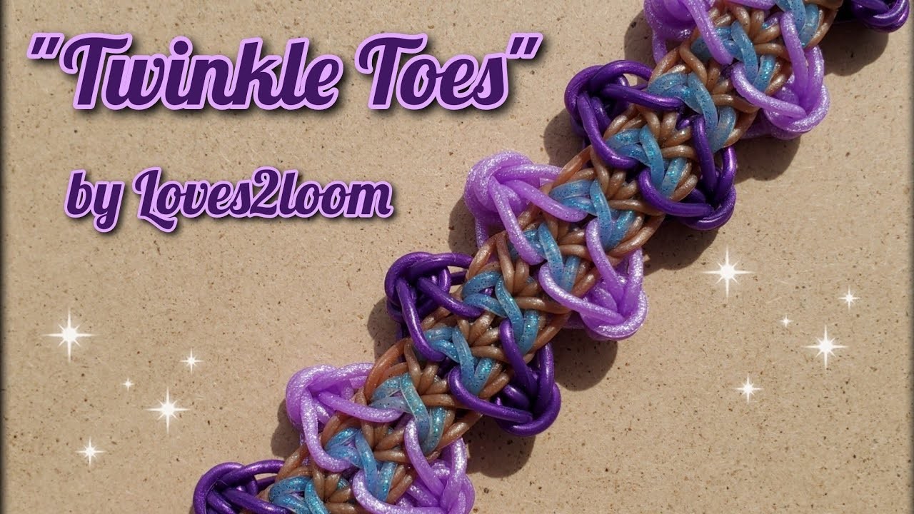 "Twinkle Toes" Rainbow Loom Bracelet Tutorial 2023