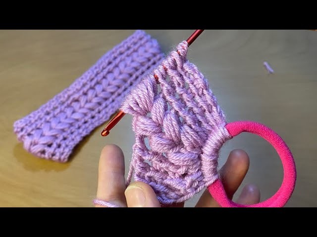 ‼️wonderful ????*Super Easy Tunisian Crochet hair band For Beginners online Tutorial * #Tunisian