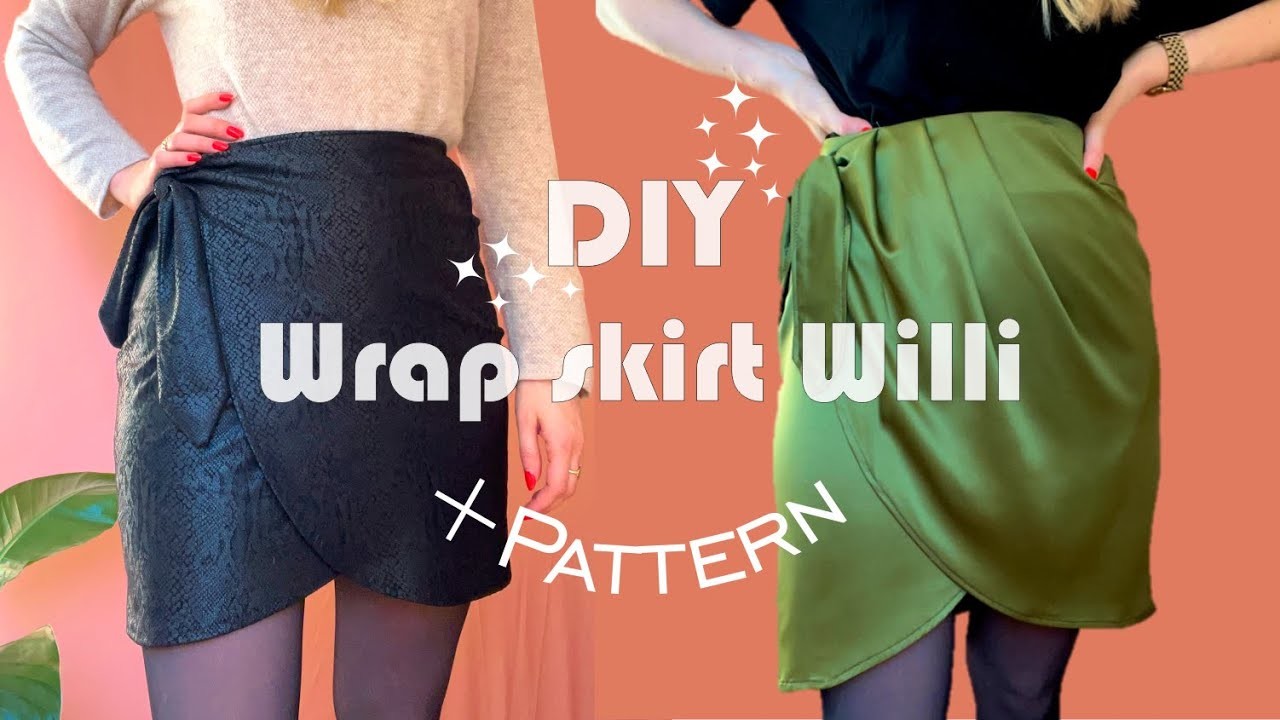 Wrap skirt Willi - detailed sewing tutorial + PATTERN. quick and easy beginner-friendly DIY