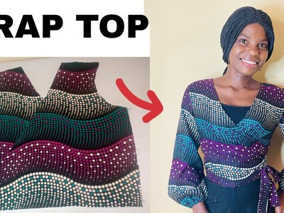Wrap top tutorial.how to cut and sew a wrap top (Detailed tutorial) wrap crop top