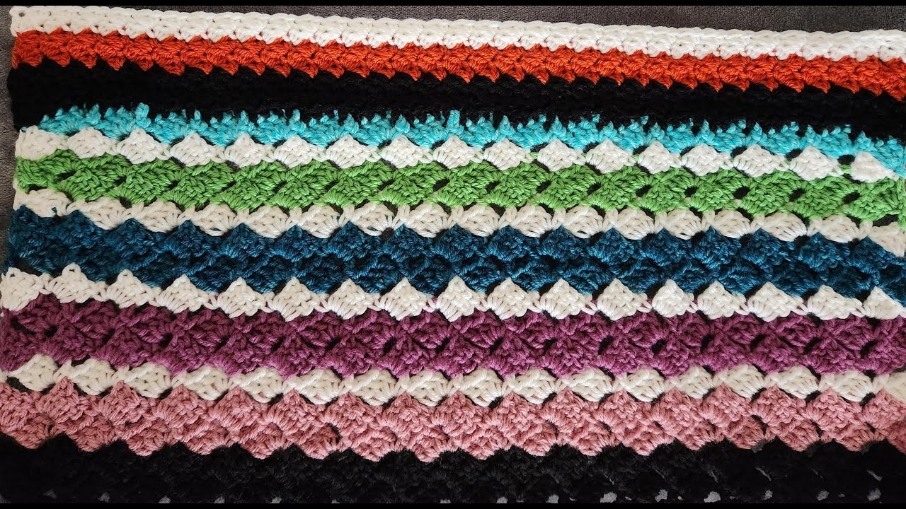 Bailey's Mood Wrap (2023) Progress. A K&K Crochet Crochet Along project