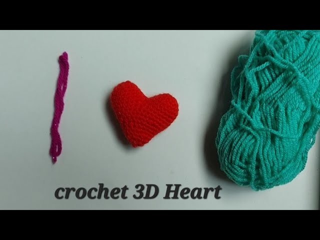 Crochet 3D Heart ❣️ valentines | beginner