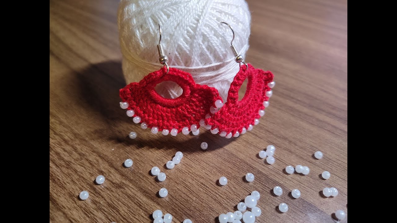 Crochet Earrings with beads
