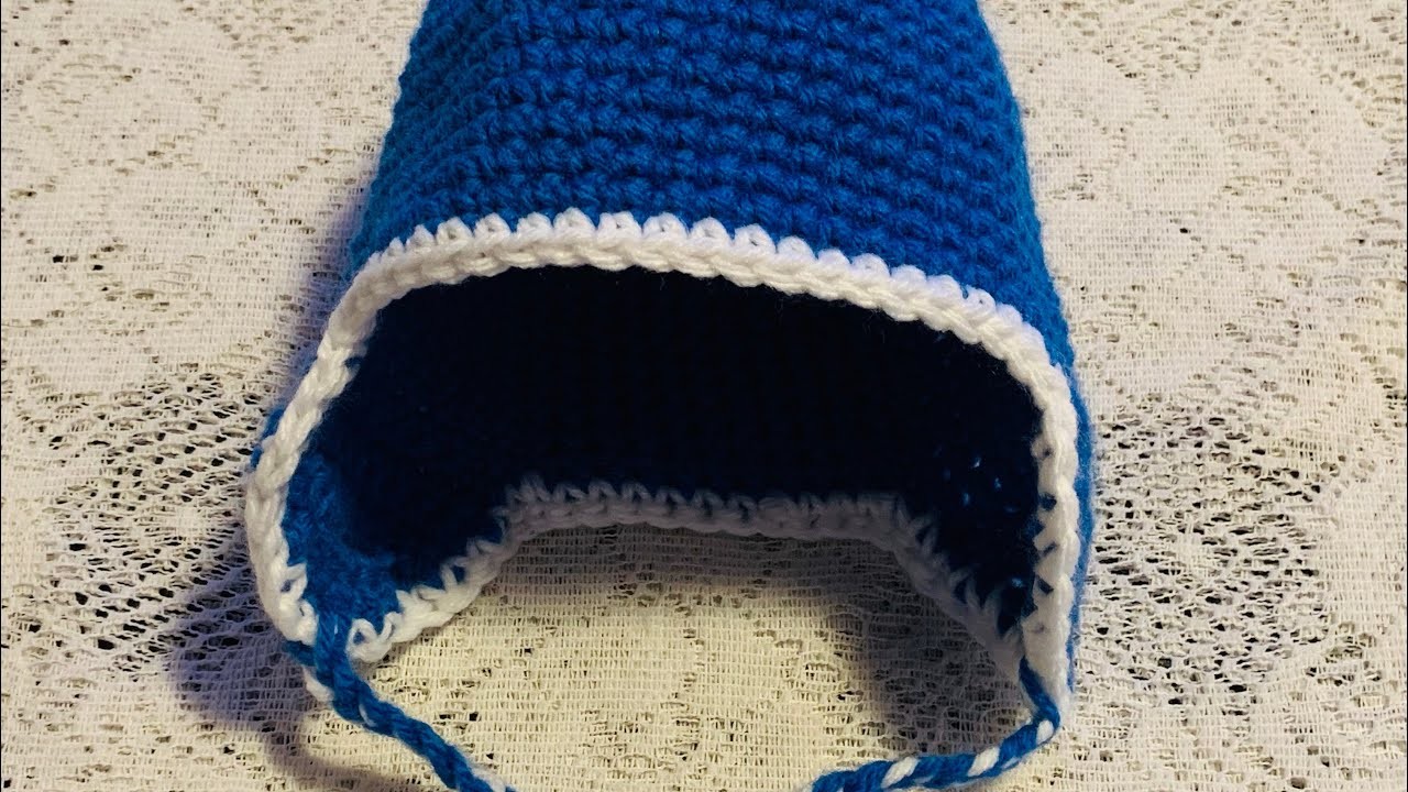 Crochet Hat With Ear Flaps Newborn Size