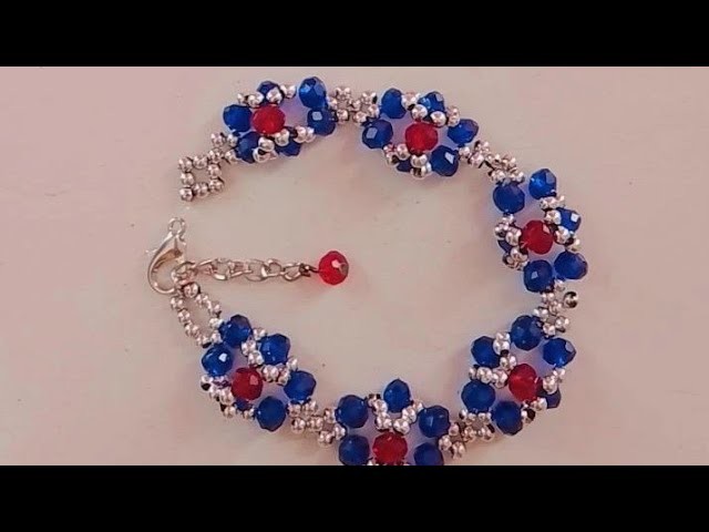 Crystal bracelet tutorial.