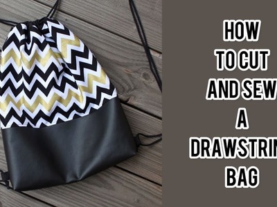 DIY: drawstring bag. knapsack || beginner friendly tutorial