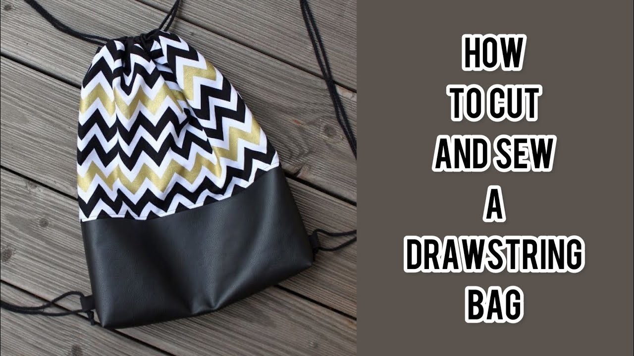 DIY: drawstring bag. knapsack || beginner friendly tutorial