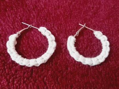 DIY easy macrame earrings tutorial