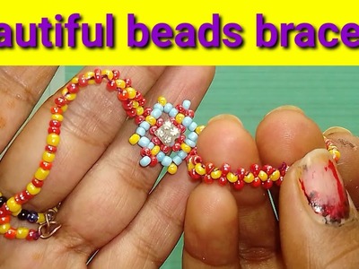 Easy & beautiful braclete.seed beads bended.how to make bracelet simple letest.????#beads_bracelet.