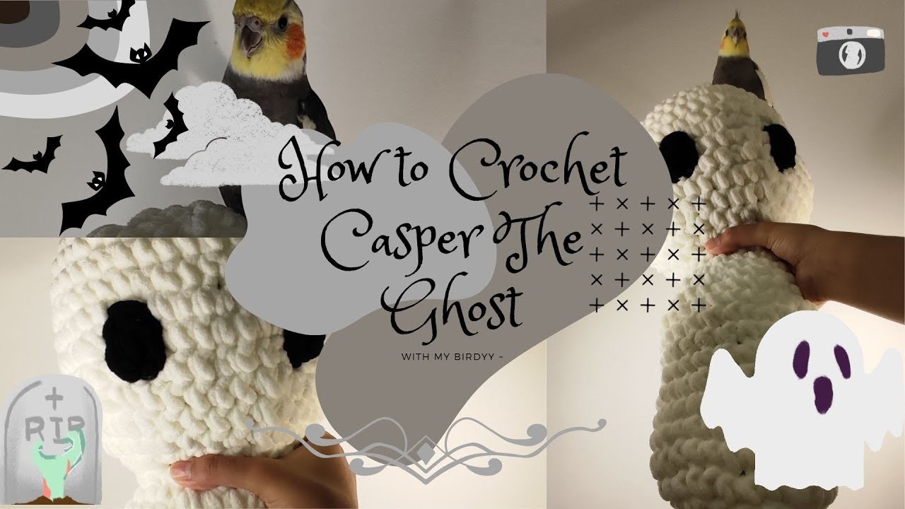 Easy Crochet Ghost Tutorial (Casper the ghost ) Beginner - friendly