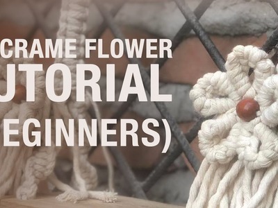 Easy Macrame Flower TUTORIAL for Beginners in Nepali.