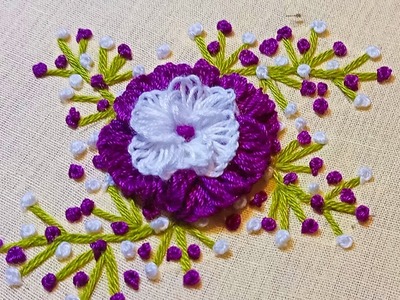 Embroidery Flower Design | 3D Embroidery Work