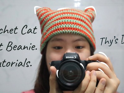 Ep.31 Crochet Cat Hat Beanie ????.Very Simple. For beginners.Tutorials by Thy’s Days