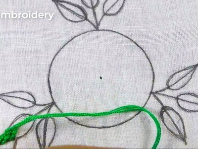 Hand Embroidery Brazilian Flower Design Fantasy Needle Art Flower Embroidery With Easy Stitch Tutor