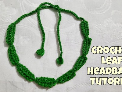 How to A Easy Crochet Leaf Headband Tutorial for beginners| Leaf Headband