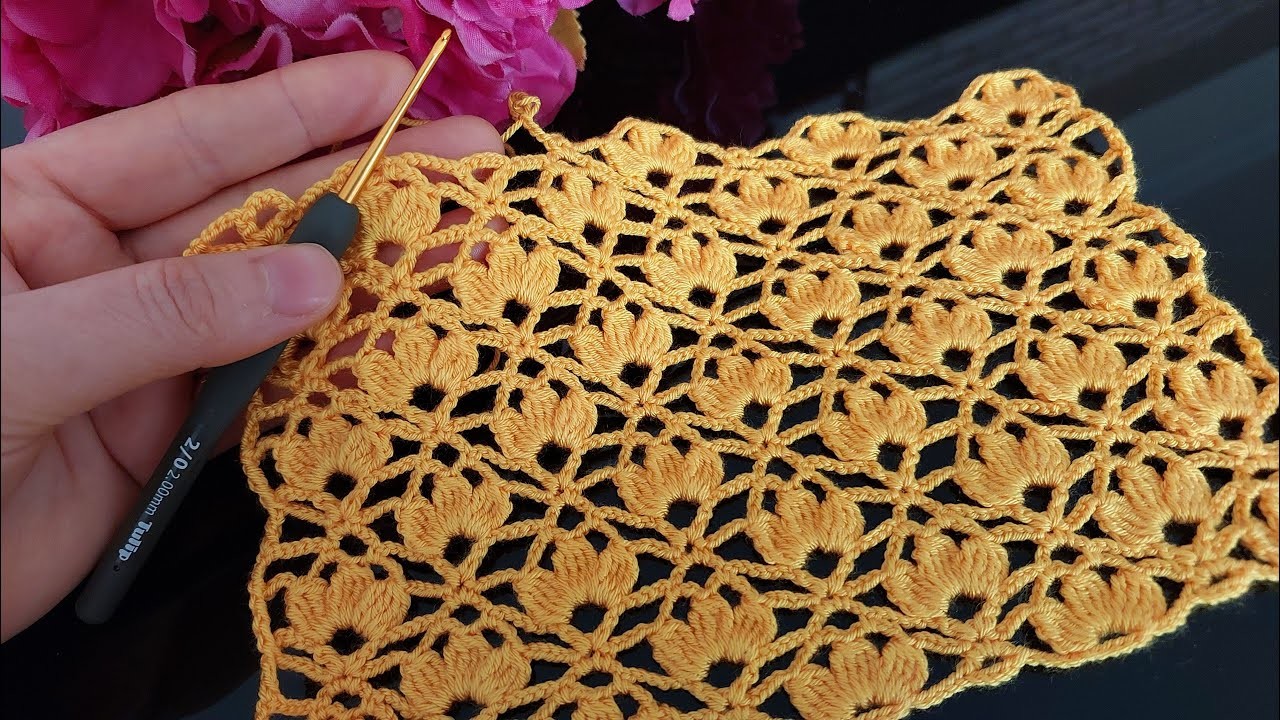 How to Crochet a Beautiful Flower Pattern Lace | Step-by-Step Tutorial for Beginners