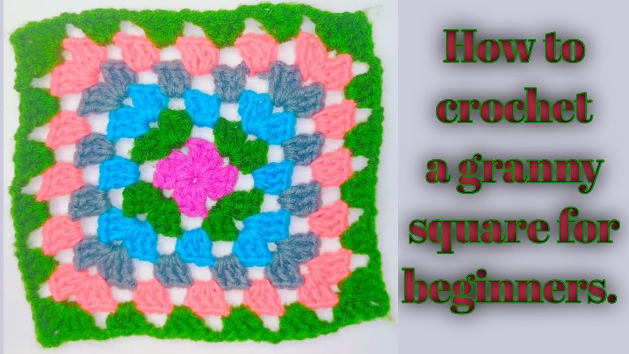 How to crochet a granny square for beginners. CROCHET : Suroves Artistry ????