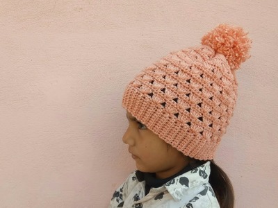 How to crochet an easy beanie hat tutorial for beginners. pattern in all sizes