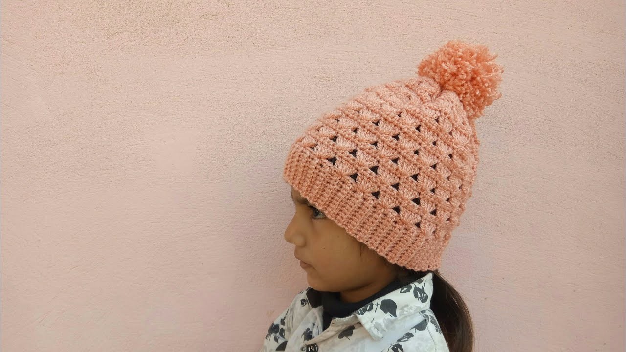 How to crochet an easy beanie hat tutorial for beginners. pattern in all sizes